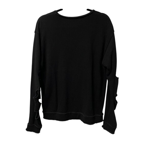 ALALA CYPHER SWEATSHIRT DISTRESSED THRASHED BLK GRUNGE SZ M ELEVATED ATHLEISURE - Picture 5 of 11